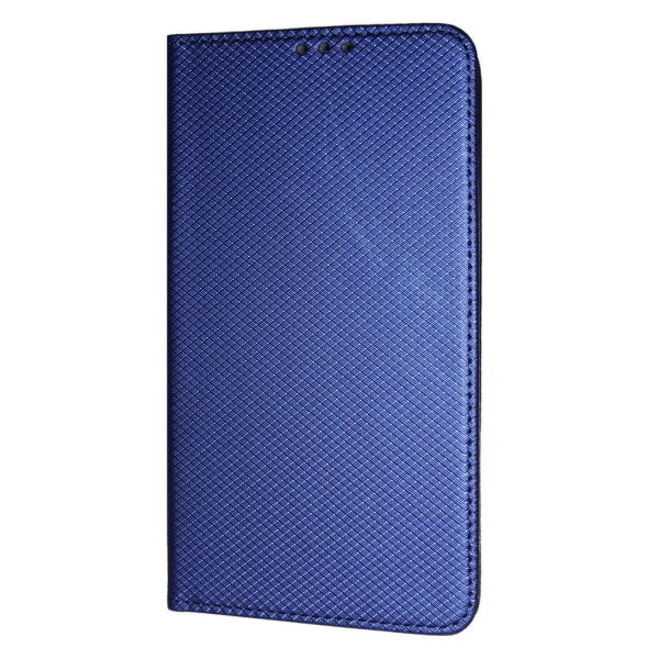 Texture Book Slim iPhone XS Max Nahkakotelo Lompakkokotelo Blue Blue