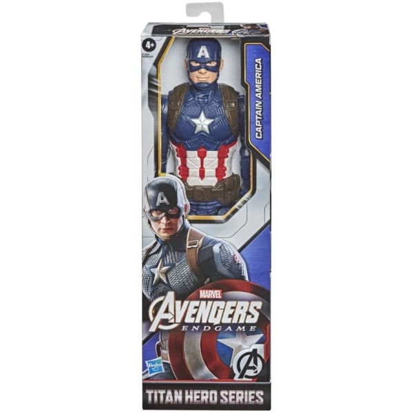 Marvel Avengers Titan Hero Series Captain America Action Figur 3 Multicolor