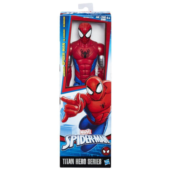 Marvel Spiderman Titan Hero Series Armored Spider-Man Figure Blå