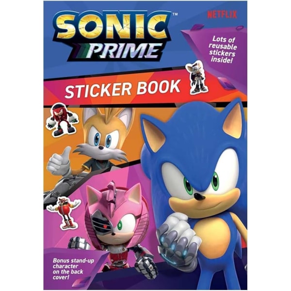 Sonic Prime A4 Målarbok Med Klistermärken multifärg