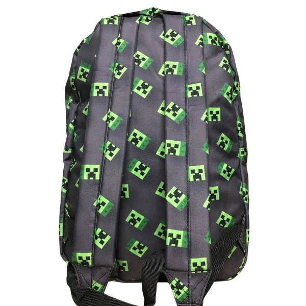 Minecraft AOP Creeper Gaming Backpack School Bag Reppu Laukku La Multicolor one size