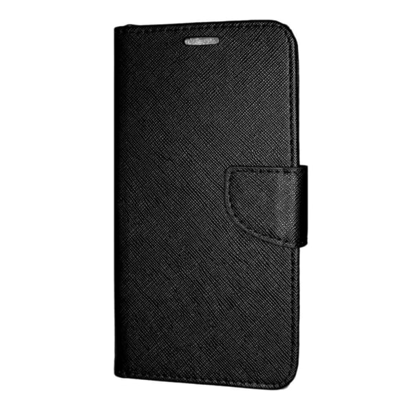 iPhone 12 Mini  Plånboksfodral Fancy Case + Handlovsrem Svart Svart