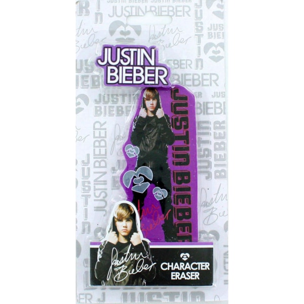 Justin Bieber Stort Viskelæder 11cm Multicolor
