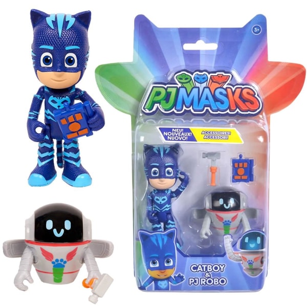 2-Pack PJ Masks Action Figure Catboy PJ Robot Multicolor