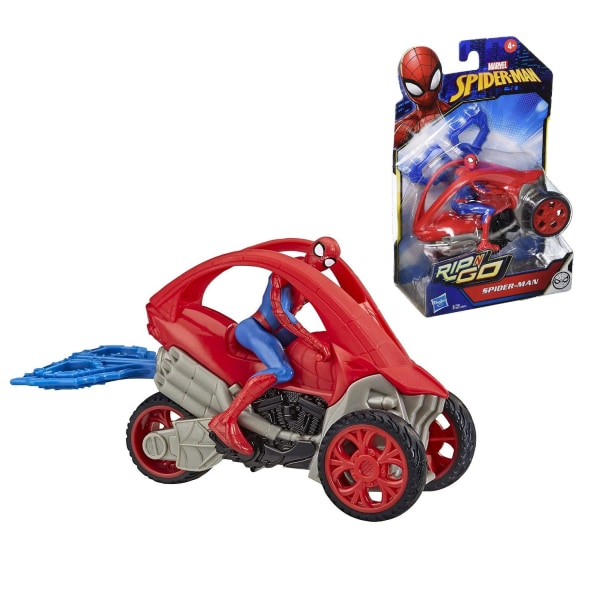 Marvel Spider-Man Rip N Go Stunt Vehicle -leluauto Multicolor