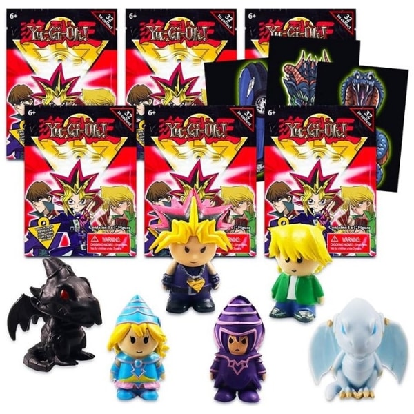 24-Pack Yu-Gi-Oh! YGO Micro Action Figures Collectible Blind Bag multifärg