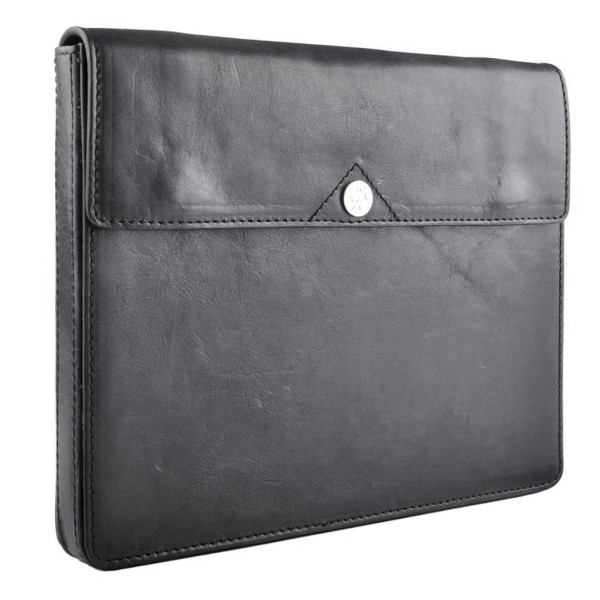 Saddler Wegner Ægte læderetui Tablet / Laptop Sort 25,5x20x2,3 cm Black