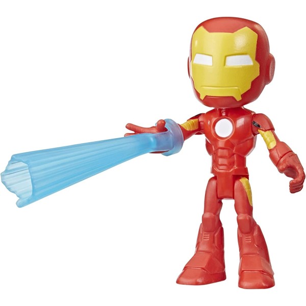 Marvel Spidey And His Amazing Friends Iron Man Figur 10cm Multicolor