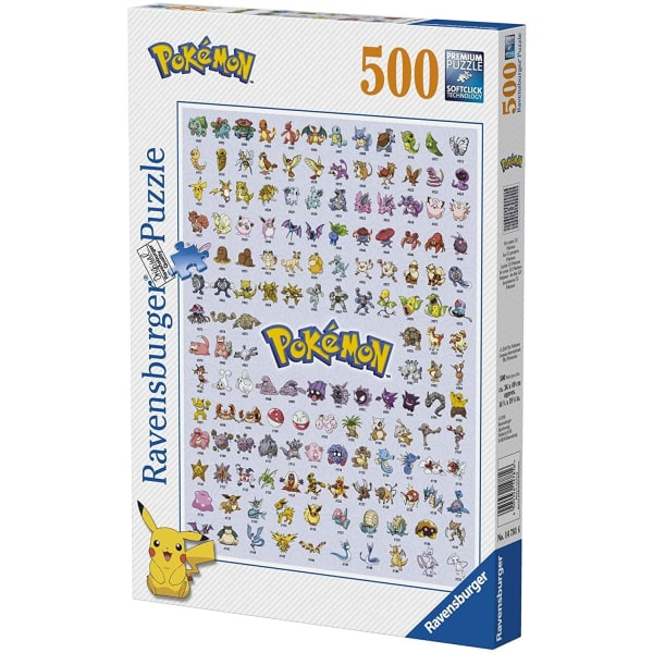 Ravensburger 500 Pieces Pokémon Ensimmäinen 151! Premium-palapeli Multicolor