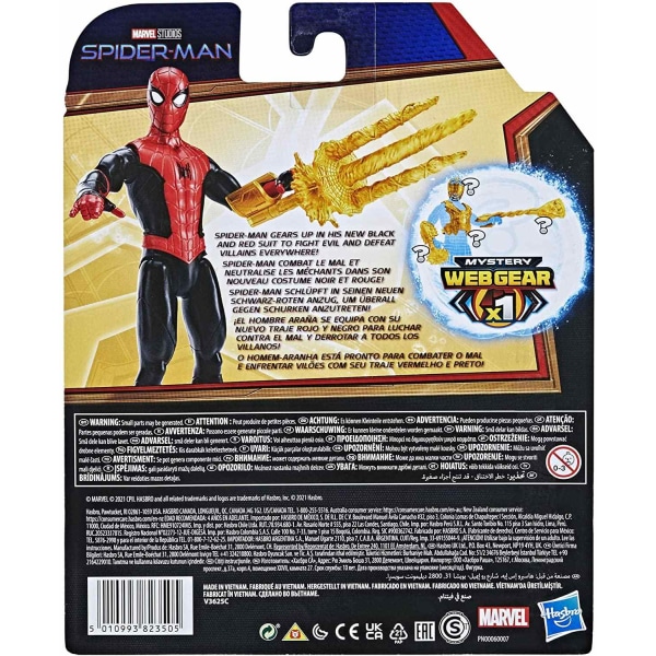 4 kpl Marvel Spider-Man Mystery Web Gear 15 cm Toimintafiguurit W Multicolor