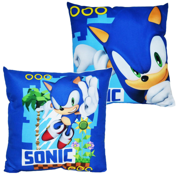 Sonic The Hedgehog Kudde Dubbelmotiv Vändbar multifärg one size