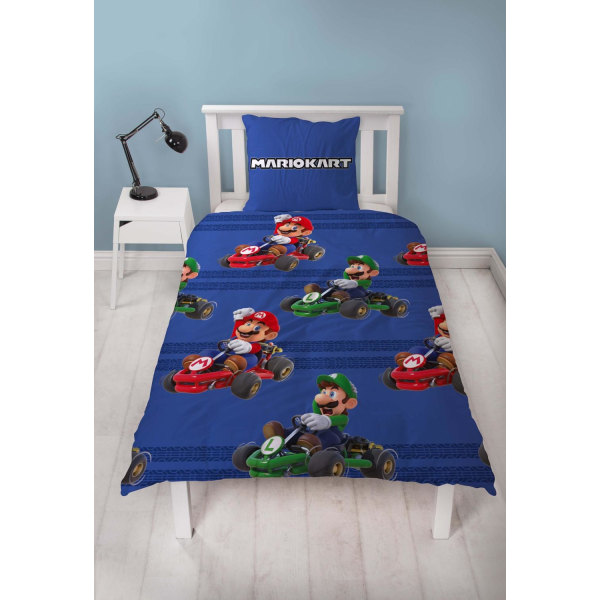 Super MarioKart Checkers sovepose Sengetøj 140x200 + 60x70cm Multicolor  a6de | Multicolor | 750 | Fyndiq