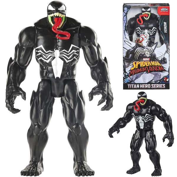 Spider-Man Deluxe Maximum Venom 30cm Figur With Blast Gear Port Multicolor