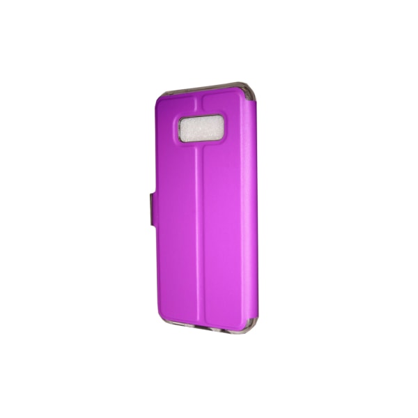 TOPPEN  Dual View Flip Cover Case Samsung Galaxy S8+ Nahkakotelo Purple