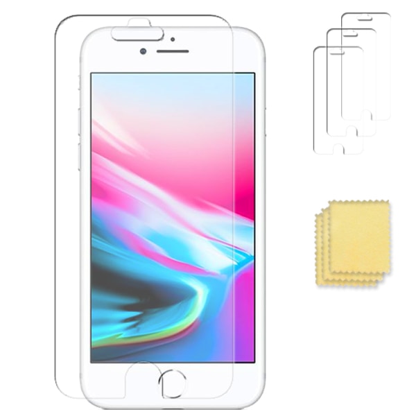 3-pack iPhone 8 Plus Näytönsuojat Screen Protector Transparent Transparent