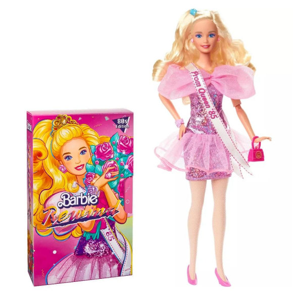 Barbie Rewind Doll - 80s Prom Night HJX20 Multicolor