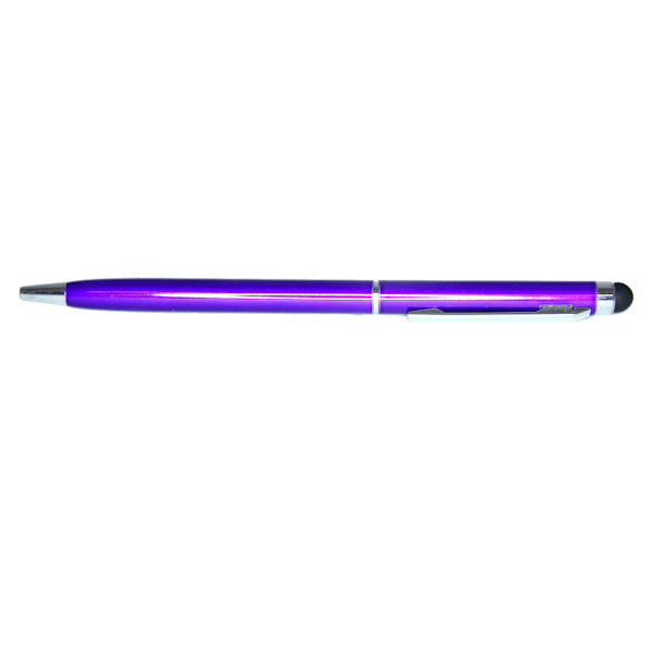 2 i 1 Universal Touchpenna iPad/iPhone/Android/Windows Bläckpenna Svart