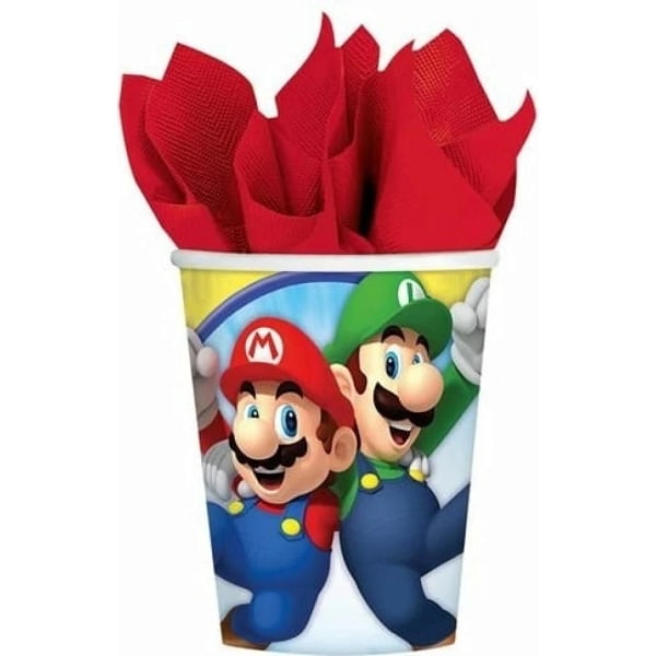 3-pakke Super Mario Festpakke Party 8 personer Multicolor