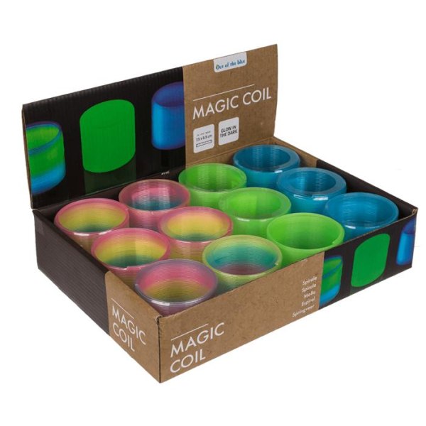 Magic Coil Glows In The Dark Spring Slinky Multicolor one size
