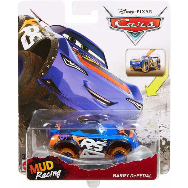2-Pack Cars Mud Racing Cars With Suspension Diecast 8cm 1:55 Multicolor