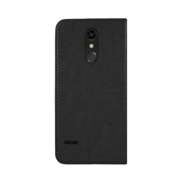 Genuine Leather Book Slim LG K40 LMX420 Cover Black Nahkakotelo Lompakkokotelo Black