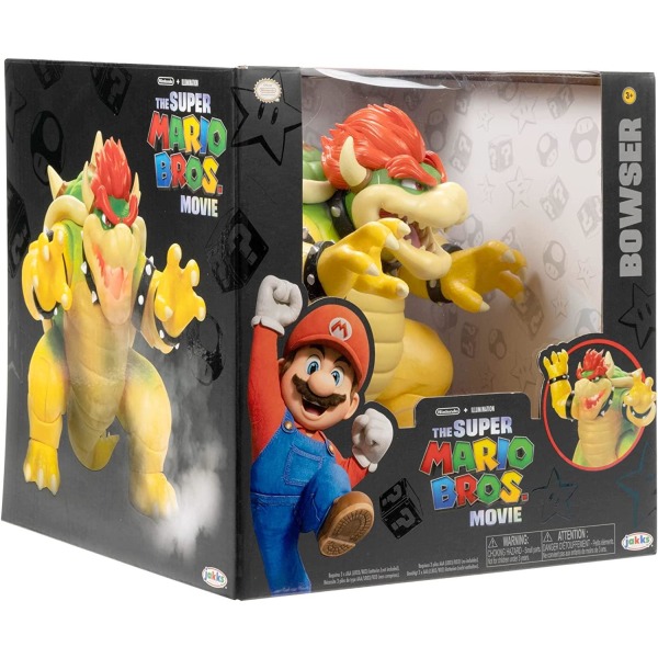 Super Mario Movie Bowser Action Figure With Fire Breathing Effec Multicolor one size