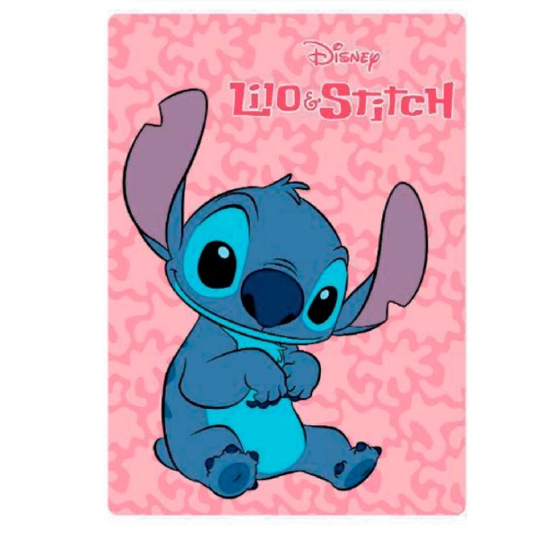 Disney Lilo & Stitch Rosa Teppe Fleeceblanket 100x140cm Multicolor