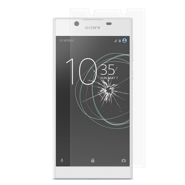Sony Xperia L1 hærdet glas skærmbeskyttelses butik emballage Transparent