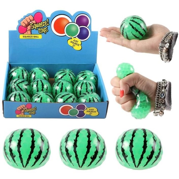 3-Pack Frukt & Grönt Squeeze Stress Relax Fidget Toy multifärg