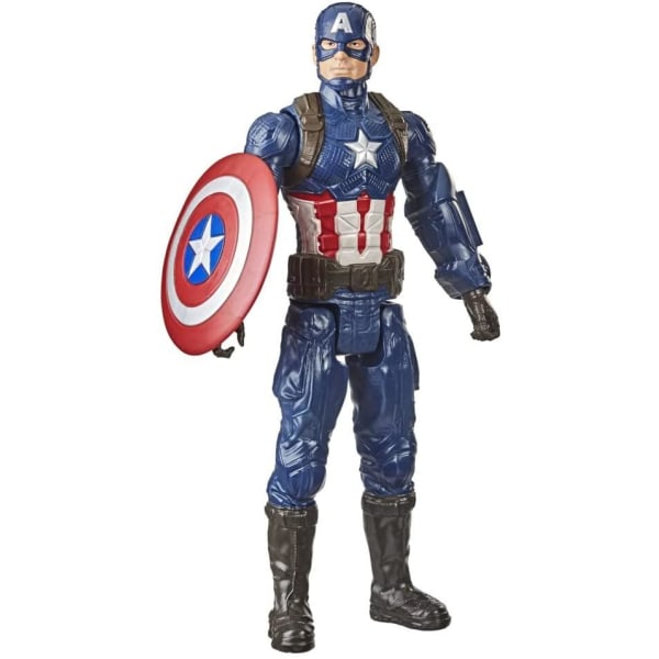 Marvel Avengers Titan Hero Series Captain America Action Figur 3 Multicolor