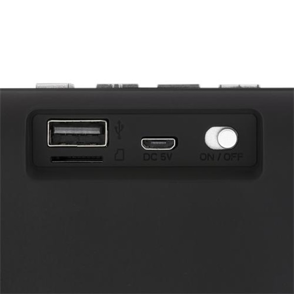 STREETZ kompakt Bluetooth-højttaler USB/ SD/ FM-radio SORT CM770 Black
