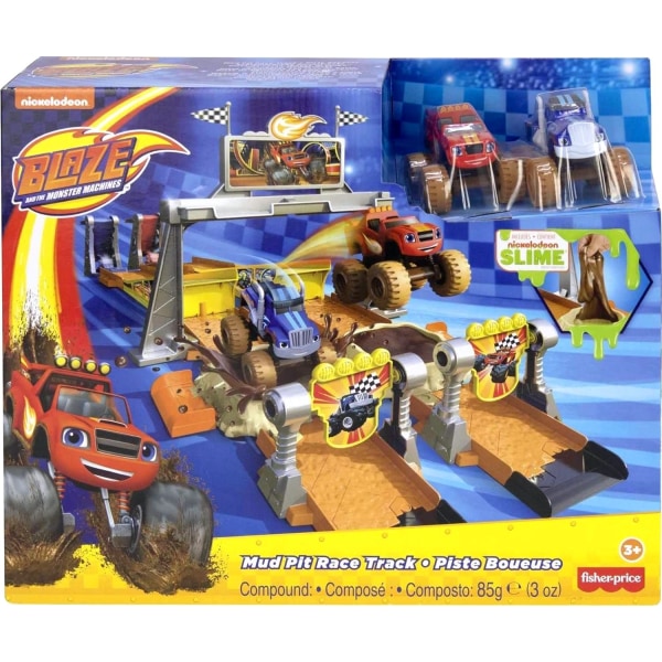 Blaze And the Monster Machines Mud Pit Race Track -leikkisetti 2 kpl B Multicolor one size
