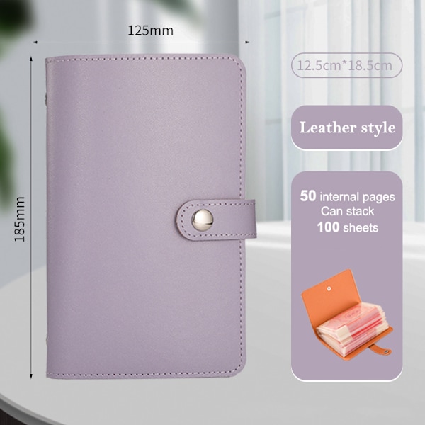 100 Kuverter Pengebesparende Genanvendelig Udfordring Par Besparelser Penge Purple