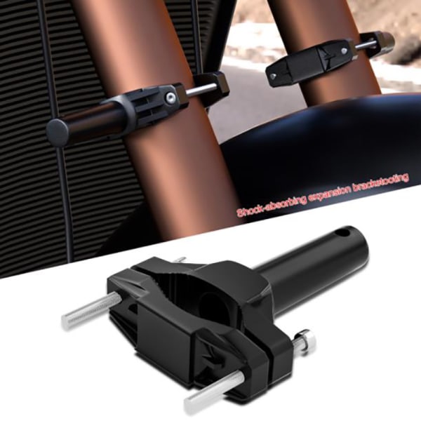 2 Stk Universal Mount Brakett For Motorsykkel Støtfanger Modifisert Hea Black 2Pcs
