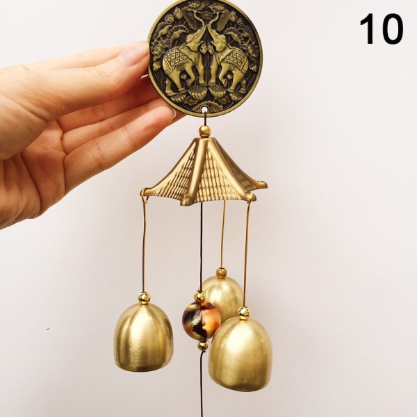 Antik Wind Chime Kobber Yard Have Udendørs Living Dekoration 1 one size
