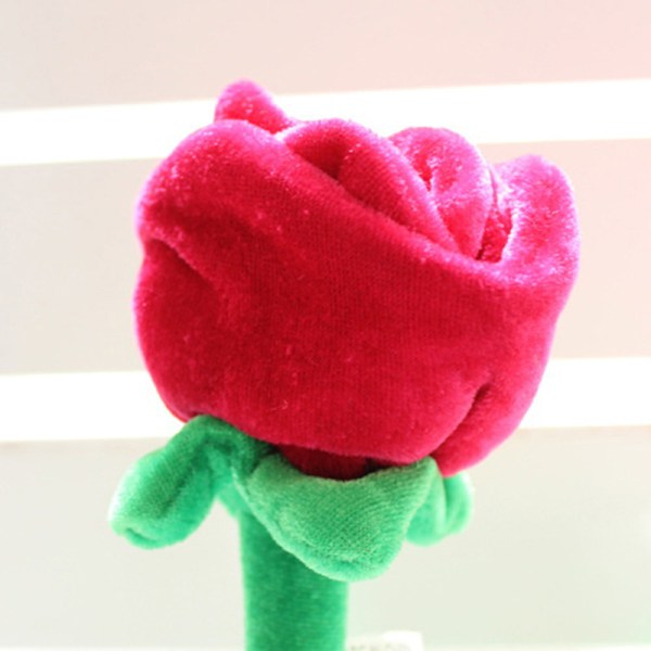 1kpl sarjakuva ruusukukkien täytetyt pehmeä pehmolelu ystävänpäivänä Rose red one size