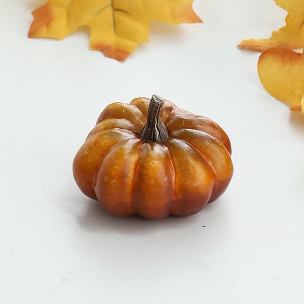 Mini Kunstig Halloween Græskar Dekoration Simulation Grøntsag DI A6