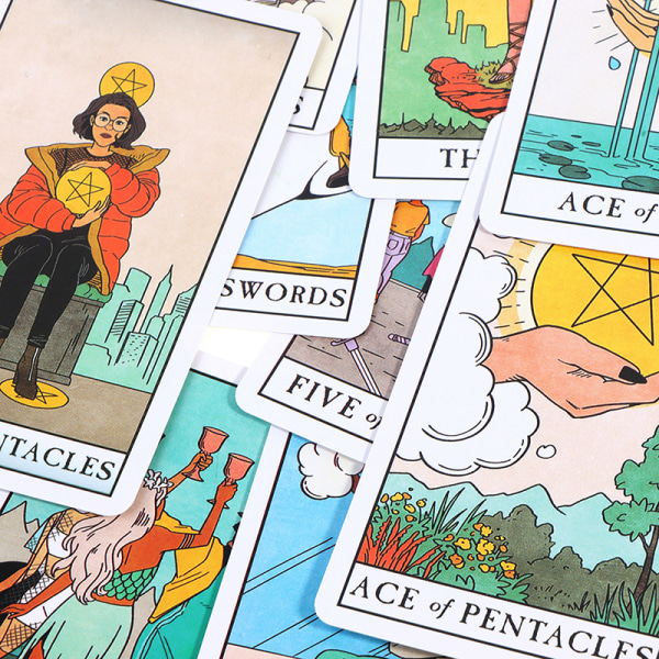 Den moderne heks Tarot engelsk brætspil spådom forudsigelse Multicolor onesize
