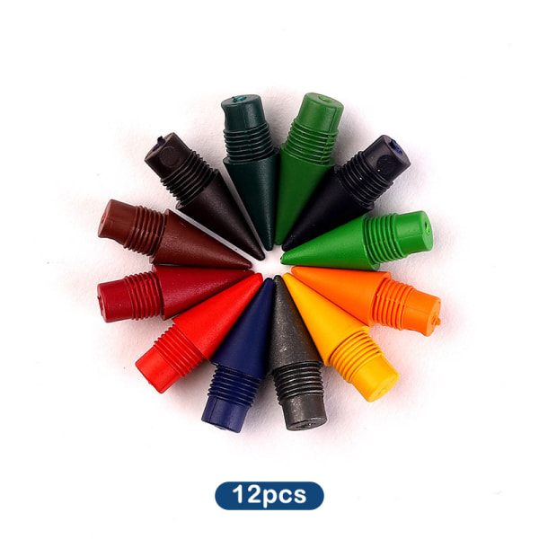 12 STK fargerike blyanter for kunstmaling Penn Skolerekvisita Stu Multicolor 13