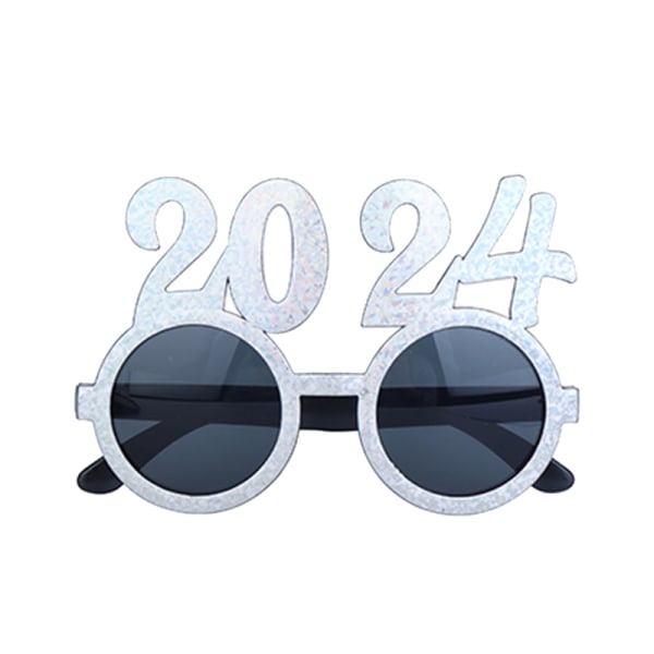 2024 Briller Nyttårs Briller Fest Solbriller Nyttårsaften Silver one size  9c8b | Silver | one size | Fyndiq