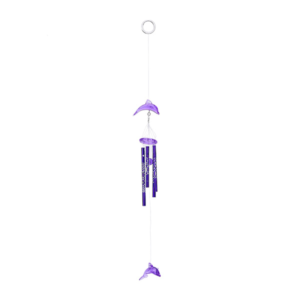 Dolphin Creative Crystal 4 metalliputket Tuulikello Tuulikello Hom purple one size
