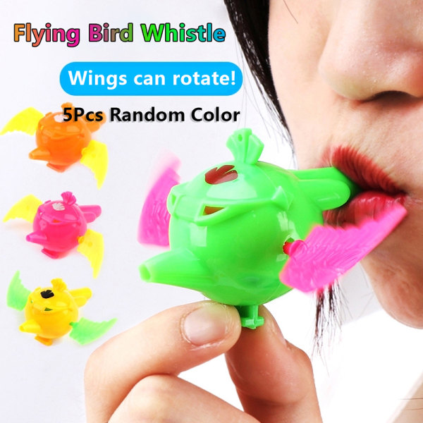 5 stk Flying Bird Whistle Rotate Wings Bird Toy Kid Bursdag Par random 5pcs