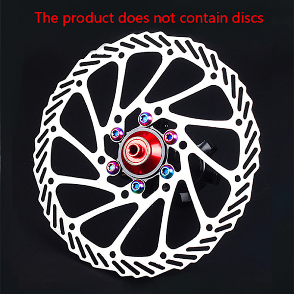 RISK 12ST M5*10MM Cykel Skivbroms Rotor Fixeringsbultar TC4 Titan Black A