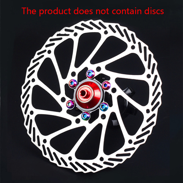 RISK 12ST M5*10MM Cykel Skivbroms Rotor Fixeringsbultar TC4 Titan multicolor B