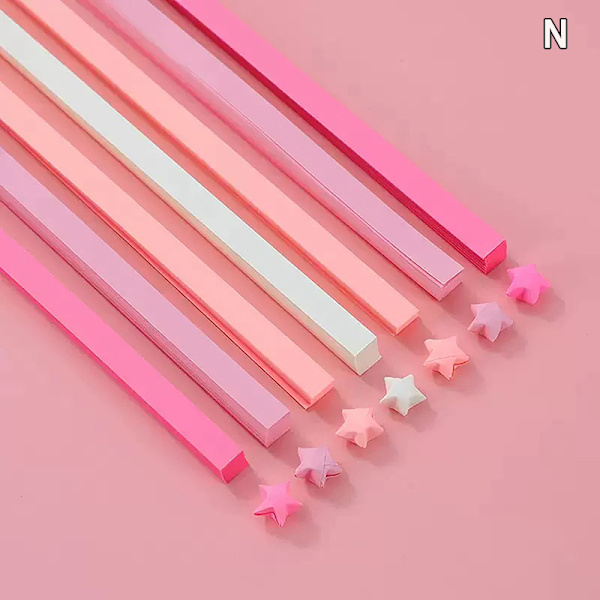 540 kpl Väriyhdistelmäsetti Tähtipaperit Onnen Tähti Origami Paperi St N