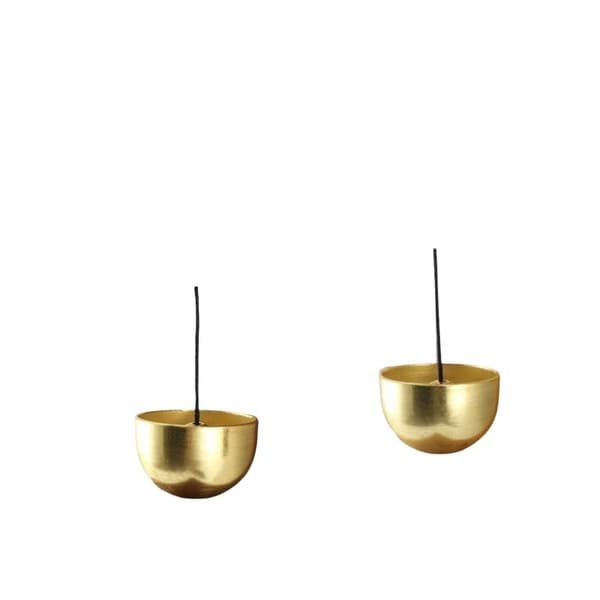 Dopamine dörrklocka i trä med magnetisk mässingsklocka Walnut chimes