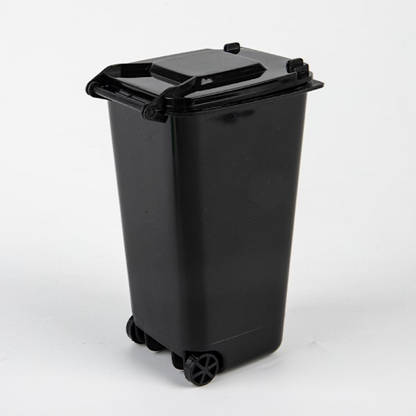 Mini Desktop CAN Muoviset roskakorit Kannella Kotitalous Cl Black One Size