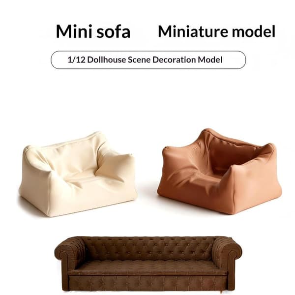 Simulering Miniatyr Soffmodell Dockhusmöbler Lat Soffa O Coffee