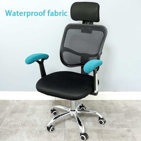 Kontor Computer Stol Arm Armlen Slipcovers Dekker Pads Flexib Black one size