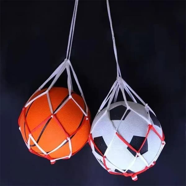 Fodboldnetpose Nylon Boldopbevaring Enkelt Bold Bærbar A3 one size